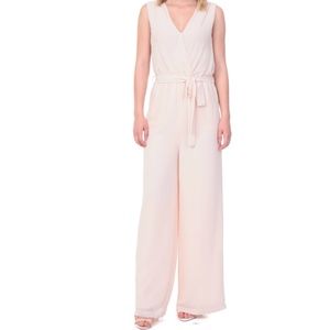 Naked Zebra Cream Jumpsuit- Small